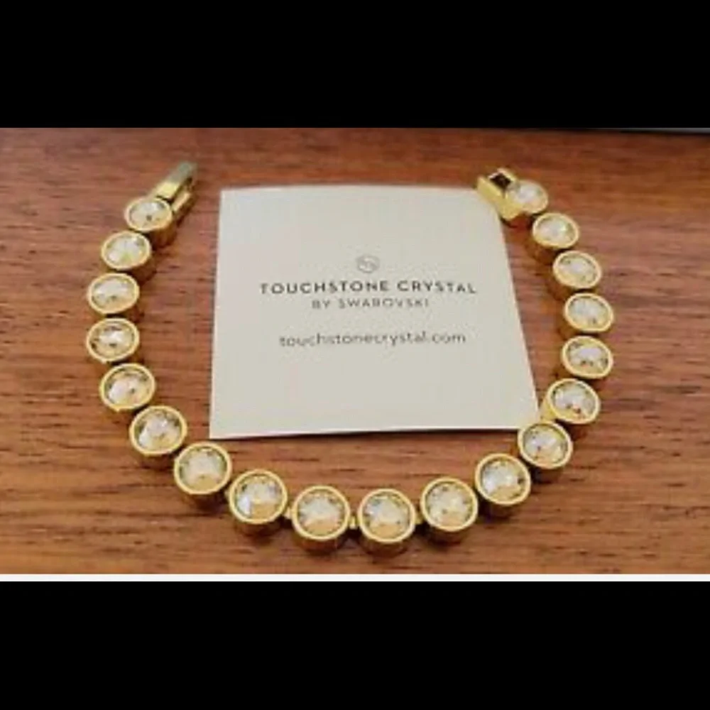 Touchstone Crystal by Swarovski Golden Shadow ice bracelet BNIB